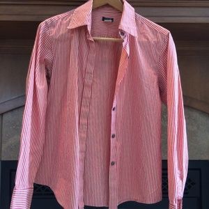 J. Crew - Red & Yellow Striped Button Down - M